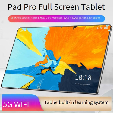 13.3 Inch Android Learning Tablet With HD Full Screen, Dual SIM, 8-Core Processor, 128GB Storage, Face Recognition_voghion.com