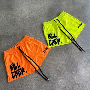 Men's Clothing Men's Sports Mesh Quick Drying Trendy Shorts Leg Training Three Point Pants Muscle Fitness Long Distance Running Basketball Shorts_voghion.com