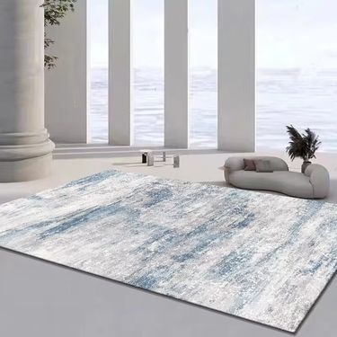 Abstract Striped Polyester Rug – Modern Minimalist Living Room Carpet, Non-Slip Washable Runner For Bedroom & Dining (Multiple Sizes & Colors)_voghion.com