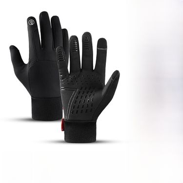 Professional sports autumn and winter men's and women's ski fleece-lined touch screen windproof water splashing cold cycling warm gloves wholesale_voghion.com