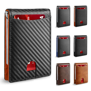 Card Holder Genuine Leather Card Holder Microfiber Card Holder Rfid Anti Theft Swipe_voghion.com