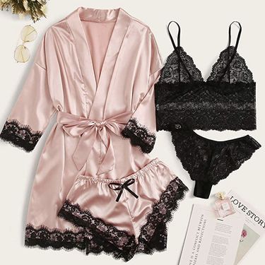 Drop Shipping Wholesale Winter Ladies Night Gown Wear Suits Sleep Wear Women Pamas Set Plus Size Pama Women'S Sleepwear_voghion.com