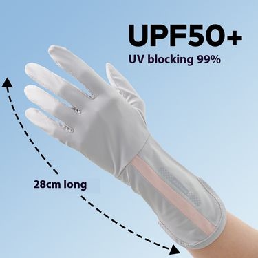 Women's UV resistant sleeves, high-end sun protection gloves, women's summer mid length, breathable, anti slip, driving_voghion.com