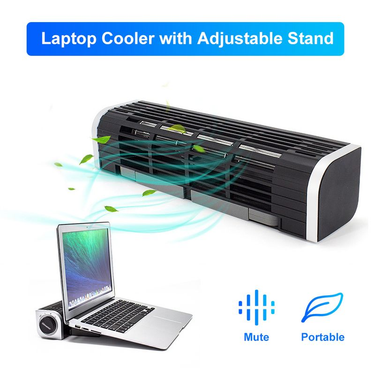 Xinweiqing Laptop Tablet Phone Power Cooler External USB Cooling Fan with Adjustable Stand_voghion.com