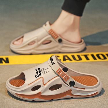 Men’s Shoes Men's Summer Slippers For Outdoor Use, Driving And Working, Outdoor Sports, Non Slip And Wear Resistant Beach Sandals_voghion.com