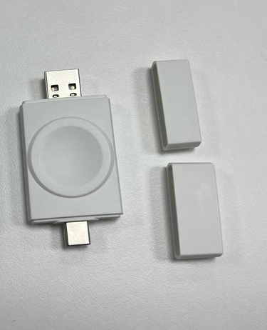 Dual interface portable watch charger for Apple Samsung Watch universal wireless charger T316_voghion.com