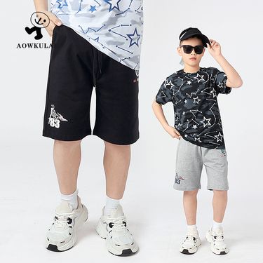 Summer Children's Pants Korean Style New Children's Sports Shorts Big Children's Breathable Casual Pants Boys Pants for Hair_voghion.com