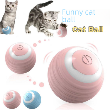 Cat Toy Catnip Molar Bite-resistant Self-Hi Relieving Stuffy Toy Gravity Intelligent Rolling Ball Electric Funny Cat Ball_voghion.com