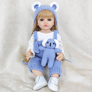 55cm simulation baby toy reincarnation doll soft rubber girl princess gift can be changed, can take a shower, accompany the doll_voghion.com