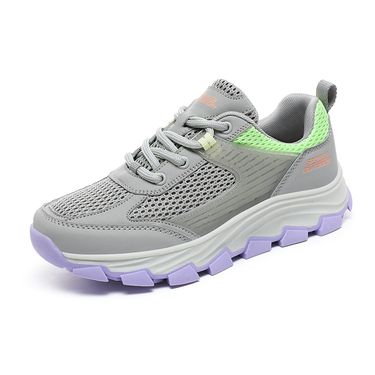 Casual Sneakers Women Lace-up Anti-slip Comfortable Outdoor Hiking Shoes Men Air Mesh Breathable Soft Low-top Running Shoes Men_voghion.com