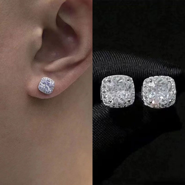 American Style Earrings For Men, Yellow Diamond, Zircon, Rock Sugar For Men, Hip-hop Trend, High-end Earrings For Women_voghion.com