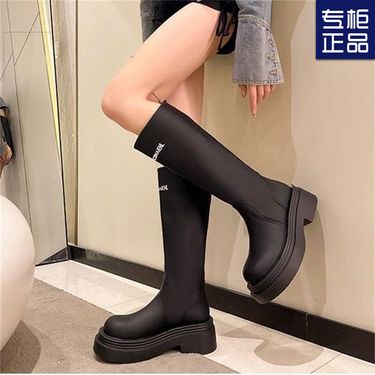 Autumn New 2024 Women's Fashion Versatile Stylish Slimming Chunky Heel Over-the-Knee Riding Trendy Long Boots_voghion.com
