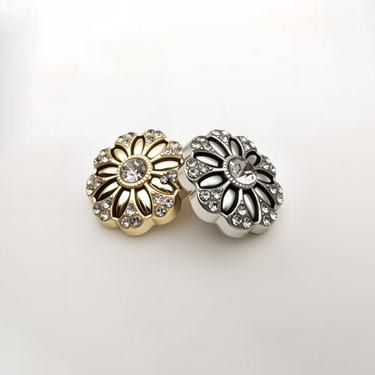 6-10pcs Petal Shape Hardware Button Dia Setting Process,Suitable Shirts, Exquisite Buttons For Sweaters, Coats_voghion.com