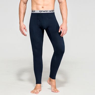 Underwear & Sleepwears Slim Fit Warm Long Men's Slim Fit Thermal Underwear - Modal Mid-Rise Ankle Cuff Base Layer Pants For Windproof & Cold Weather_voghion.com