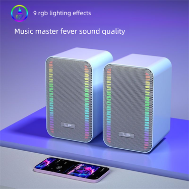 Liangpai LP Computer Bluetooth Desktop Laptop Wired Gaming E-sports Speaker Home Colorful Light Subwoofer_voghion.com