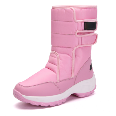 HZCL New High-top Cotton Shoes with Suede Warm Women's Shoes and Long-barreled Snow Boots in Winter_voghion.com