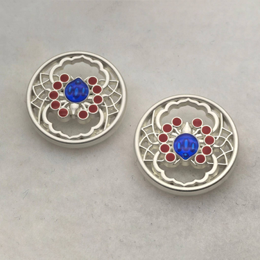 6-10pcs /2.3cm/0.9in Fog Silver Clothing Buttons Small Size Metal Button Dripping Process Uitable For Shirts, Coats, Pants._voghion.com