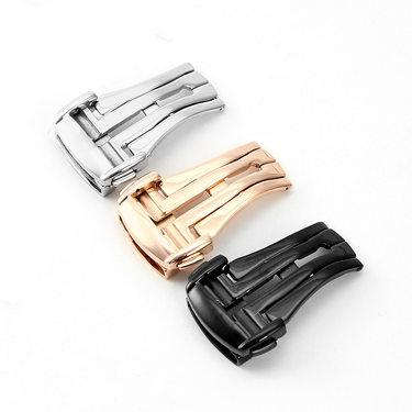 Watch Buckle Seamaster Speedmaster Double Button Butterfly Genuine Leather Strap Accessories Stainless Steel Folding_voghion.com