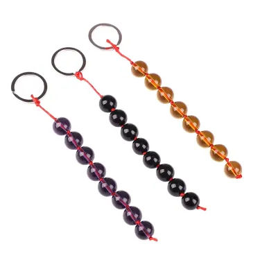 Mini Plug, Transparent Glass Beads, Chain, Anal Toys, Sexy, Vaginal Plug For Women, Adult, Sex Games_voghion.com