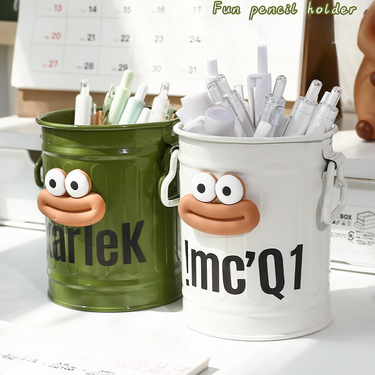 Easter‘s Day Family Organizer Funny Pen Holder Large Capacity Student Desktop Storage Box Girl Makeup Brush Storage Office High End Decoration_voghion.com