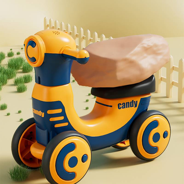 Balance Car, Children's Four-wheel Baby Scooter, Walker, Toy Car, With Lights, Baby Can Sit And Slide_voghion.com