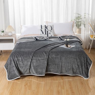 Double-Sided Ribbed Magic Fleece Blanket - Ultra Plush Winter Blanket For Kids & Adults Soft Nursery Throw Blanket Reversible Bed Cover_voghion.com