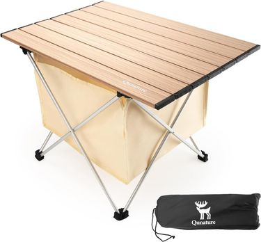 Qunature camping table folding table with 600D bag picnic table up to 15KG_voghion.com