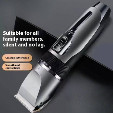Professional Cordless Hair Clipper For Men, Women & Kids - Rechargeable, Ceramic Blade, Quiet & Powerful, Home Haircut Kit With Accessories_voghion.com