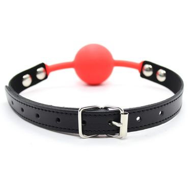 Sex Products Gag Black Sm Sex Aid Rubber Gag Solid Bondage Black And Red Mouth Ring_voghion.com