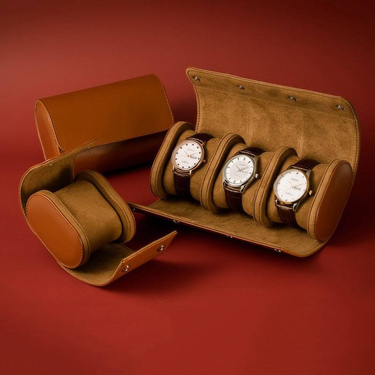 Storage watch box mechanical watch protection dustproof famous watch leather watch bag 1 2 3 digit travel portable watch bag_voghion.com