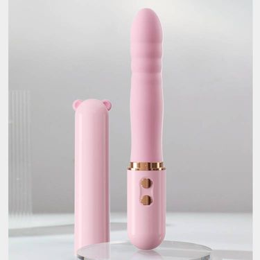 Pudding Bear Gun Machine Pink Vibrating Female Device Secret Pleasure Masturbation Adult Toy Telescopic_voghion.com
