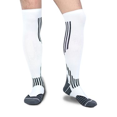 Ladder pressure football sports socks mid tube long elastic socks basketball football running marathon sports pressure socks_voghion.com