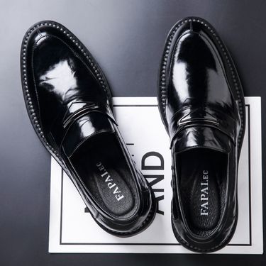 Spring Loafer Business Leather Shoes Mens Fashion Casual Dress Shoes Classic Formal Oxford Shoes For Men Elegantes Gents Shoes_voghion.com