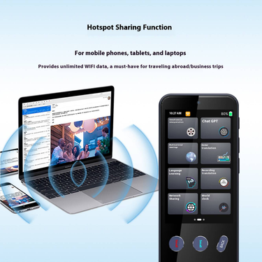 Multilingual Offline Translator Device With 4G SIM Support, Real-Time Voice Translation For 40+ Languages, 4"/5" Touchscreen_voghion.com