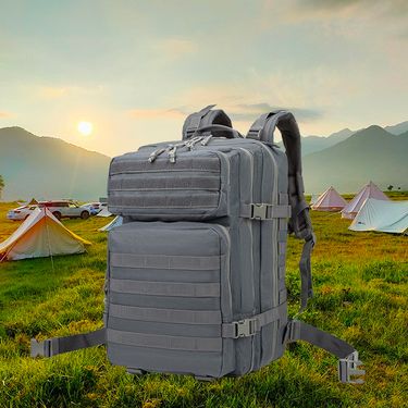 Men's And Women's Suitable Tactical Backpack, Black Outdoor Sports Backpack, Large-capacity Travel Backpack, Multi-compartment Luggage Backpack_voghion.com