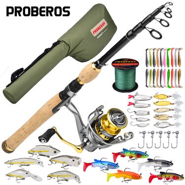 Telescopic Luya Rod Set Casting Rod Fishing Reel Fishing Rod Bag Combination Carbon High Carbon Sea Fishing Rod Sea Rod Fishing Gear Set_voghion.com
