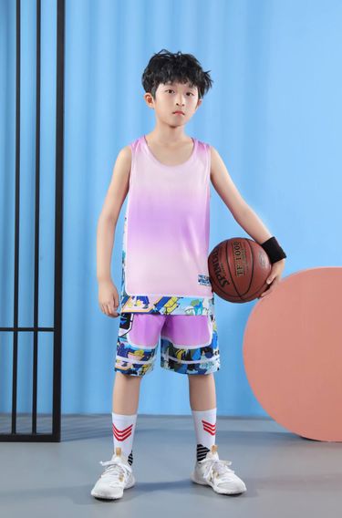 China-Chic Chinese Style Teenager Boys' Basketball Suit Student Training Parent Child Jersey Women_voghion.com
