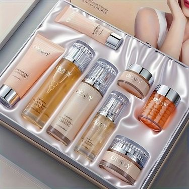 Korean Care Set Women 8pcs- Included Toner, Lotion, Cream Facial Skincare Kit - Suitable For All Beige Types_voghion.com