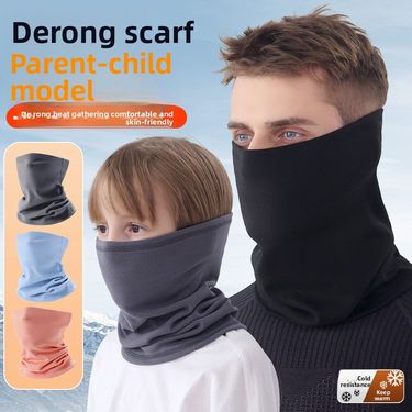 Warm Cycling Mask Versatile Multifunctional Neck Gaiter Running Hiking Fleece Magic Headscarf Outdoor Face Cover_voghion.com