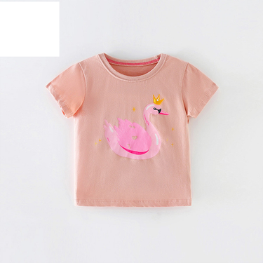 Kid's Clothing Summer girls T-shirt short sleeved cotton new children's clothing small children cartoon print cute little girl clothes_voghion.com