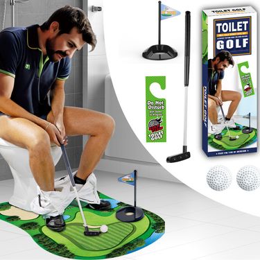 Hot Selling Golf Scene Leisure Entertainment Sports Toy Toilet Mini Set_voghion.com