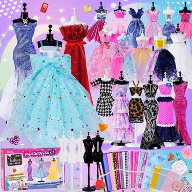Diy Clothing Set Handmade Design Toy Girl Princess Dress Dress Design Gift_voghion.com