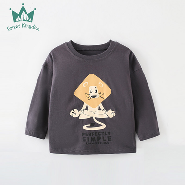Children's Long-sleeved T-shirt Spring And Autumn Cotton Shirt For Baby Boys_voghion.com