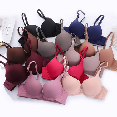 thin Massage Cup Bra Sexy Underwear Push-up Adjustable Women's Comfortable Bra Set_voghion.com