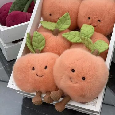 British fun peach peach pear soft plush toy doll doll cute birthday gift_voghion.com