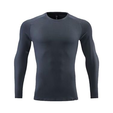 Men's Clothing Long-Sleeved Sports T-Shirt Running Quick-Drying Tights Fitness Breathable Training Outdoor Clothing Round Neck Sweatshirt_mkmklike.com