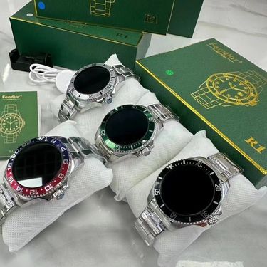 New R1 Smart Men's Watch Bluetooth Calling Metal round Screen Heart Rate Blood Pressure Sports Smartwatch_voghion.com