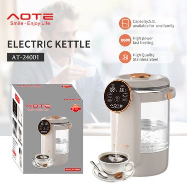 European thermal insulation intelligent integrated kettle automatic constant temperature electric heating bottle chlorination 5.5L_voghion.com