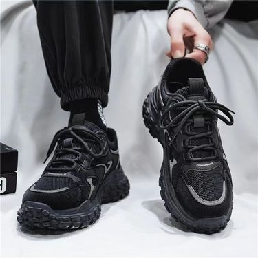 Unbeatable Quality Labor Protection Men's Spring Breathable Mesh Sports Shoes, Korean Version, Thick Sole, Anti Slip, Casual Running, Dad_voghion.com