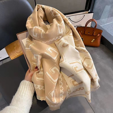 New Fashion Anti Cashmere Scarf for Women Confirmed Warm Temperament Student Couple Style Shawl Wrapped Over Winter_mkmklike.com